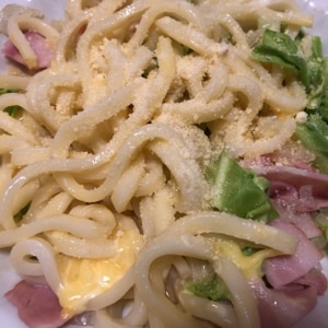 簡単！カルボナーラ風うどん